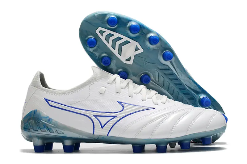 Mizuno Morelia Neo 3 Beta FG - White/Bold Blue/Soft Grey