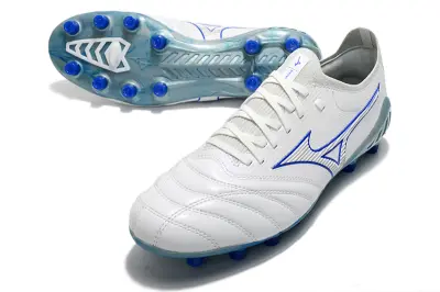 Mizuno Morelia Neo 3 Beta FG - White/Bold Blue/Soft Grey