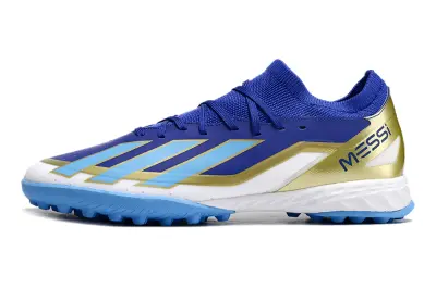 Messi x Adidas X Crazyfast.3 TF - Blue/Sky Blue/Gold