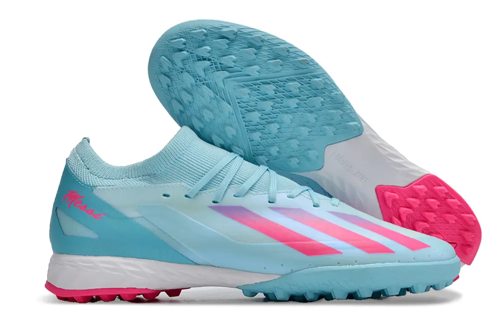 Messi x Adidas X Crazyfast.3 TF - Blue/Sky Blue/Hot Pink