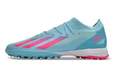 Messi x Adidas X Crazyfast.3 TF - Blue/Sky Blue/Hot Pink