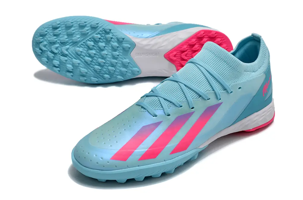 Messi x Adidas X Crazyfast.3 TF - Blue/Sky Blue/Hot Pink