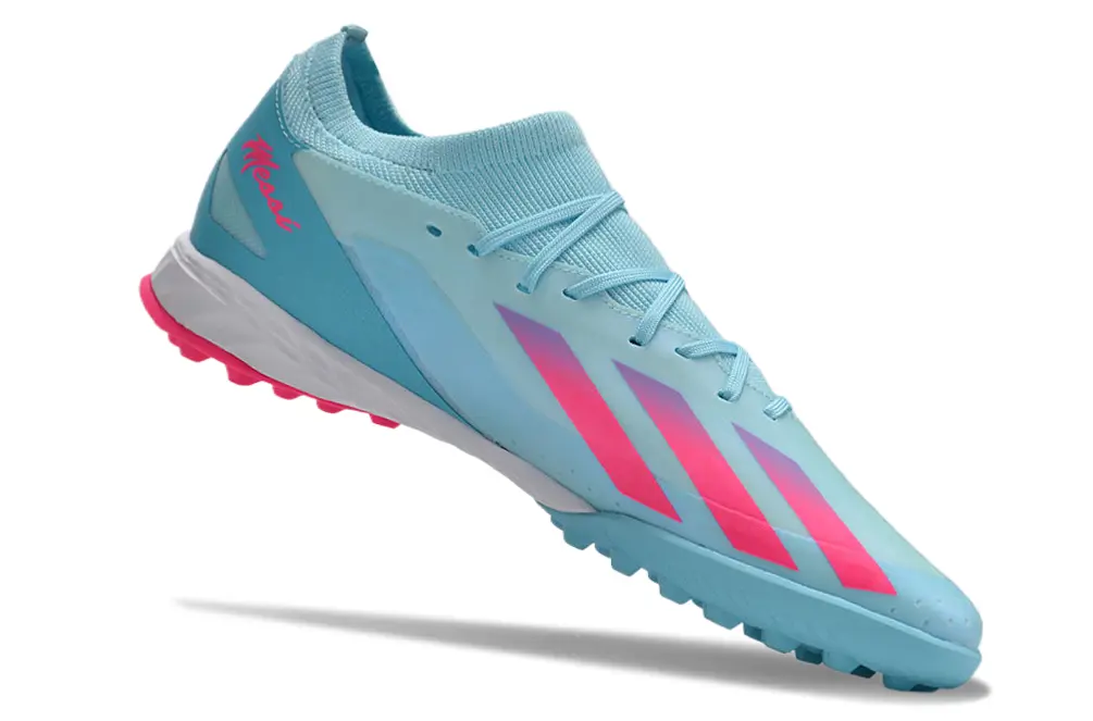 Messi x Adidas X Crazyfast.3 TF - Blue/Sky Blue/Hot Pink