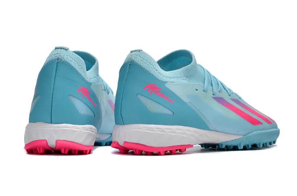 Messi x Adidas X Crazyfast.3 TF - Blue/Sky Blue/Hot Pink