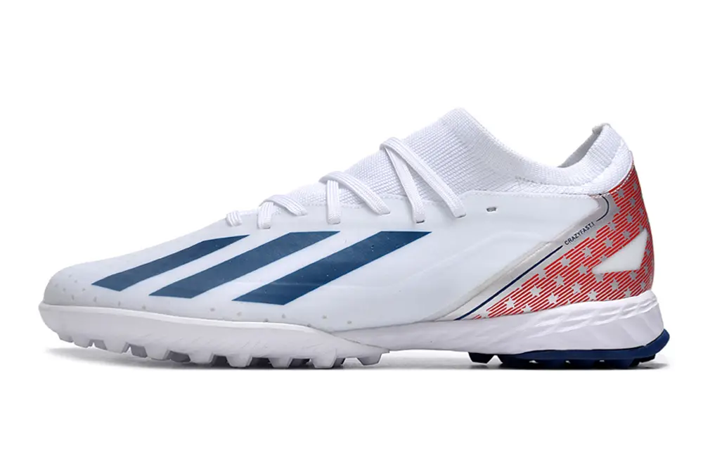 Adidas X Crazyfast.3 USA TF - White/Navy Blue/Red