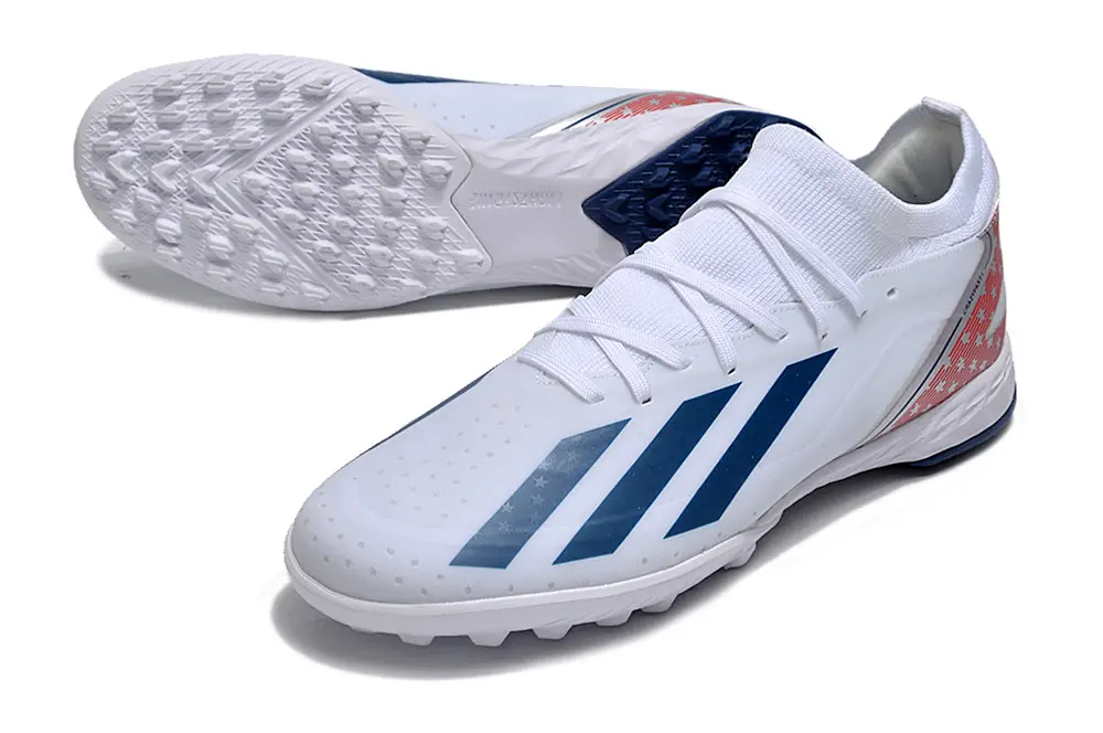 Adidas X Crazyfast.3 USA TF - White/Navy Blue/Red