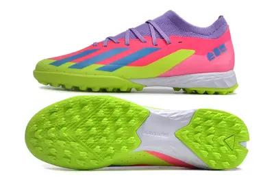 Son x Adidas X Crazyfast.3 TF - Pink/Neon Green/Royal Blue