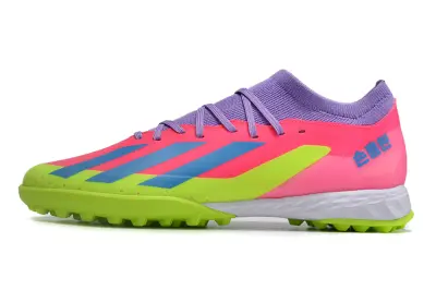 Son x Adidas X Crazyfast.3 TF - Pink/Neon Green/Royal Blue