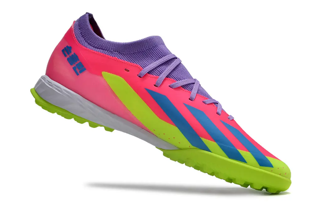 Son x Adidas X Crazyfast.3 TF - Pink/Neon Green/Royal Blue