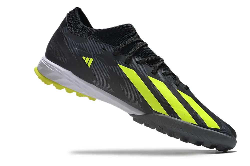 Adidas X Crazyfast.3 TF - Black/Electric Yellow/Graphite Gray