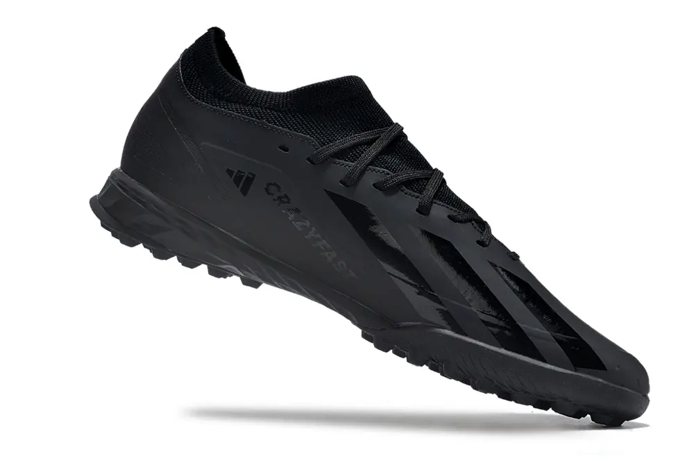Adidas X Crazyfast.3 TF - Black/Midnight Black/Charcoal Black