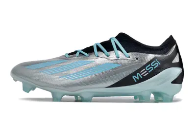 Messi x Adidas X Crazyfast.1 FG - Silver/Aqua Blue/Black