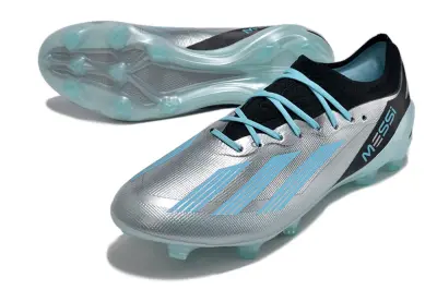 Messi x Adidas X Crazyfast.1 FG - Silver/Aqua Blue/Black