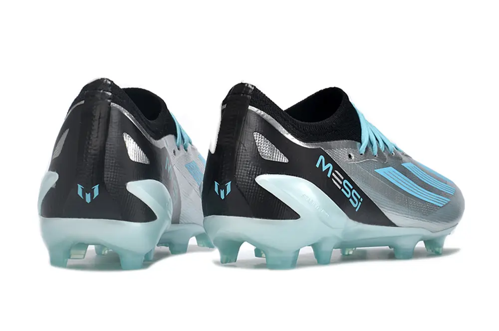 Messi x Adidas X Crazyfast.1 FG - Silver/Aqua Blue/Black