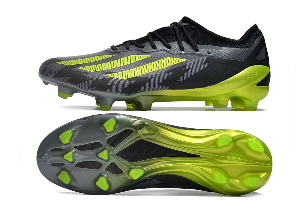 Adidas X Crazyfast.1 FG - Black/Electric Yellow/Neon Green