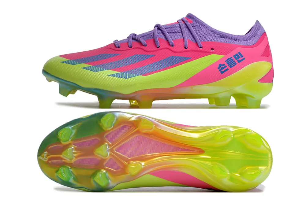 Son x Adidas X Crazyfast.1 FG - Pink/Electric Green/Neon Purple