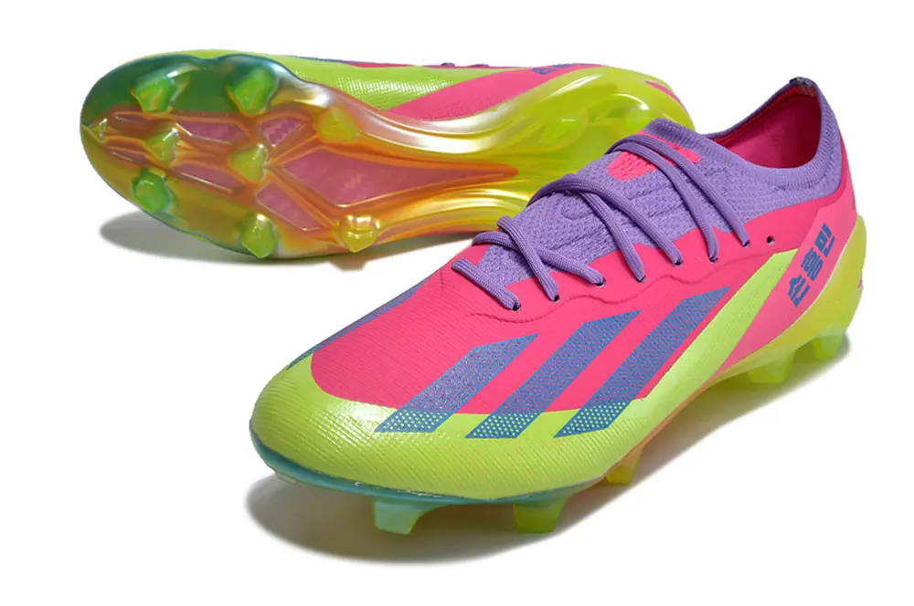 Son x Adidas X Crazyfast.1 FG - Pink/Electric Green/Neon Purple