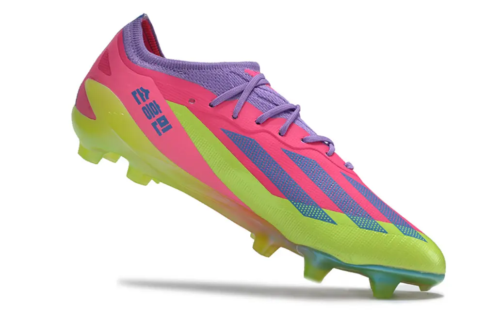 Son x Adidas X Crazyfast.1 FG - Pink/Electric Green/Neon Purple