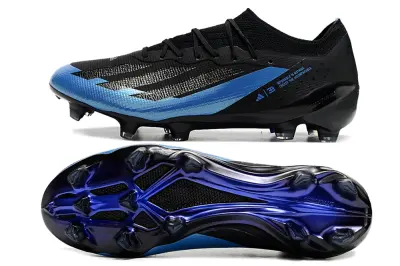 Bugatti x Adidas X Crazyfast.1 FG - Black/Sky Blue/Dark Night