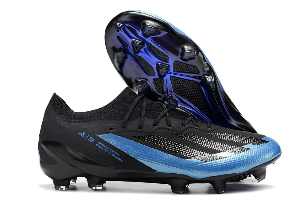 Bugatti x Adidas X Crazyfast.1 FG - Black/Sky Blue/Dark Night