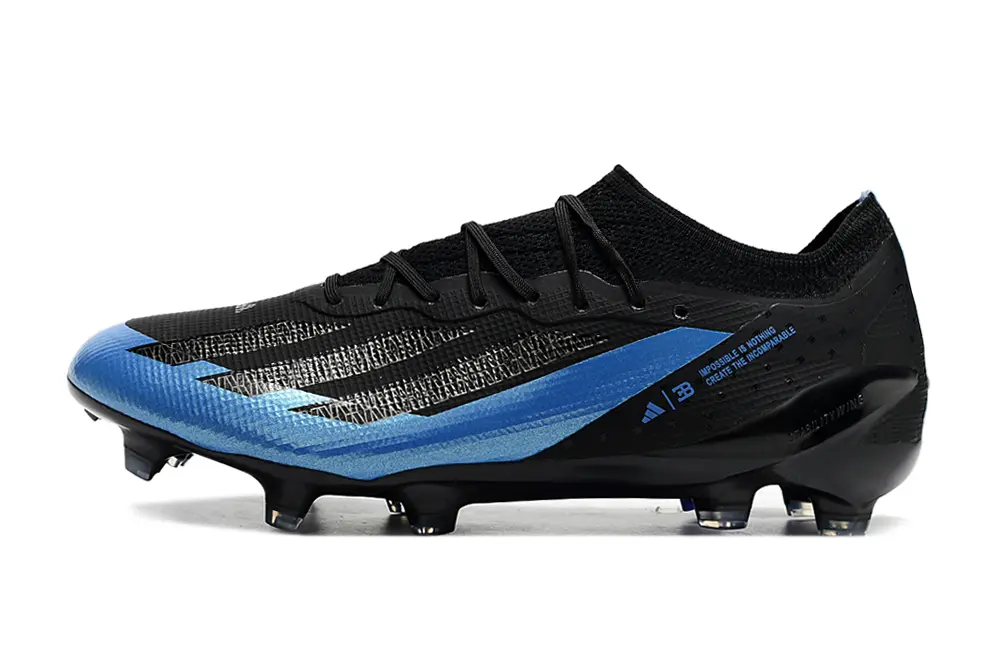 Bugatti x Adidas X Crazyfast.1 FG - Black/Sky Blue/Dark Night