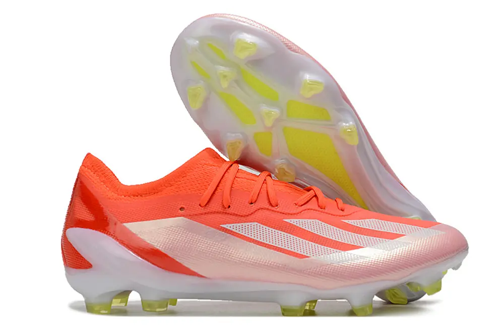 Adidas X Crazyfast.1 FG - Pink/Coral Pink/Neon Yellow