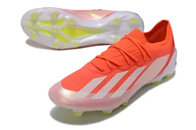Adidas X Crazyfast.1 FG Firm Ground Soccer Cleats - Pink/Coral Pink/Neon Yellow