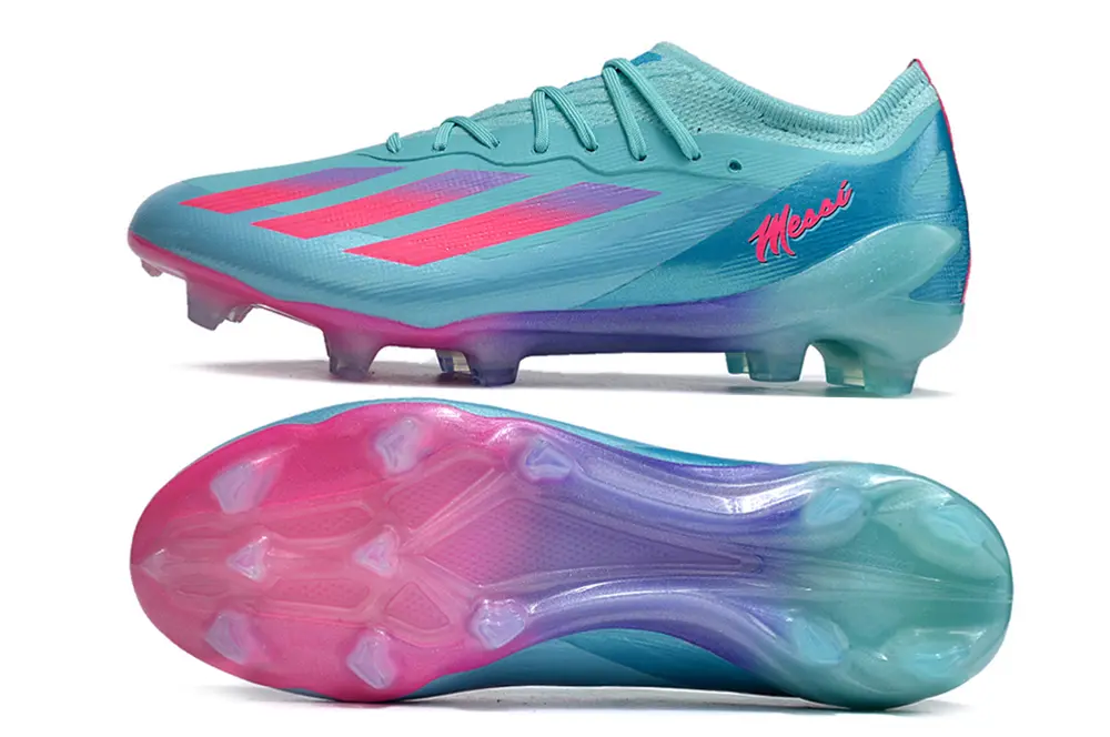 Messi x Adidas X Crazyfast.1 FG - Aqua/Coral Pink/Deep Blue