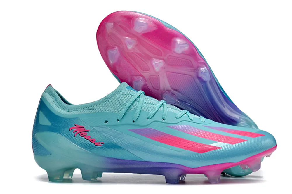 Messi x Adidas X Crazyfast.1 FG - Aqua/Coral Pink/Deep Blue