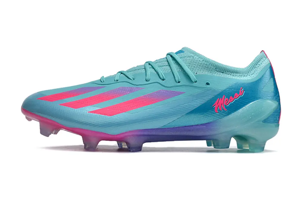 Messi x Adidas X Crazyfast.1 FG - Aqua/Coral Pink/Deep Blue