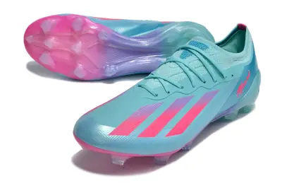 Messi x Adidas X Crazyfast.1 FG - Aqua/Coral Pink/Deep Blue