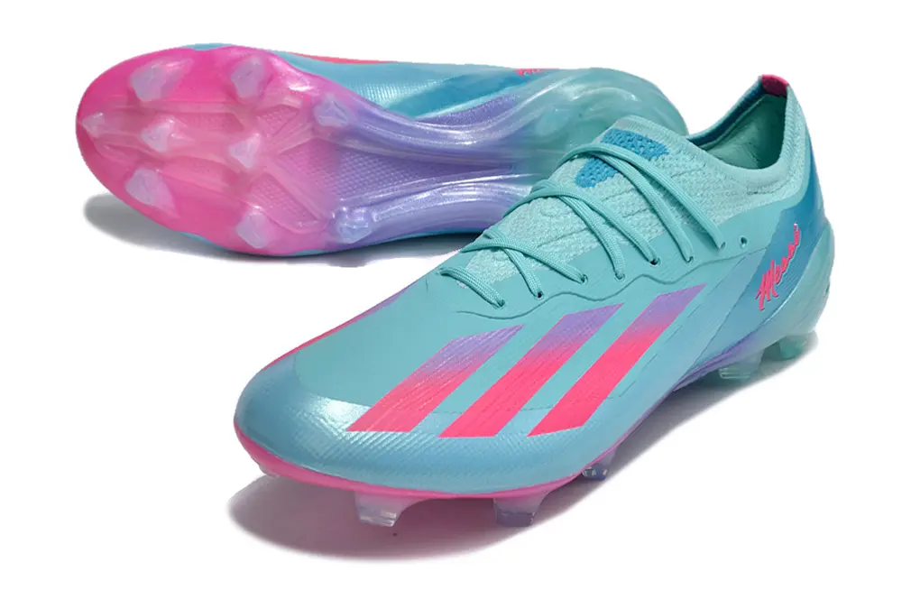 Messi x Adidas X Crazyfast.1 FG - Aqua/Coral Pink/Deep Blue