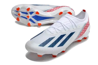 Adidas X Crazyfast.1 USA FG - White/Sky Blue/Inferno Red