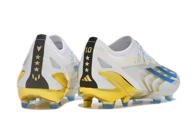 Adidas X Crazyfast.1 FG - White/Golden Shine/Blue Frost