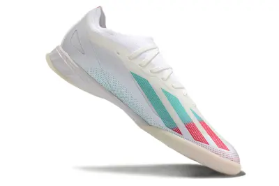 Adidas X Crazyfast.1 IC - White/Aqua Splash/Crimson Burst