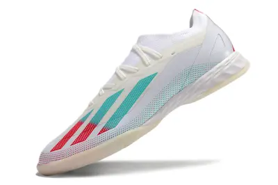 Adidas X Crazyfast.1 IC - White/Aqua Splash/Crimson Burst