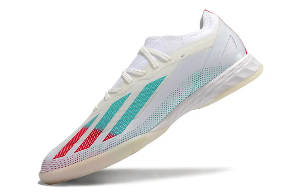 Adidas X Crazyfast.1 IC - White/Aqua Splash/Crimson Burst
