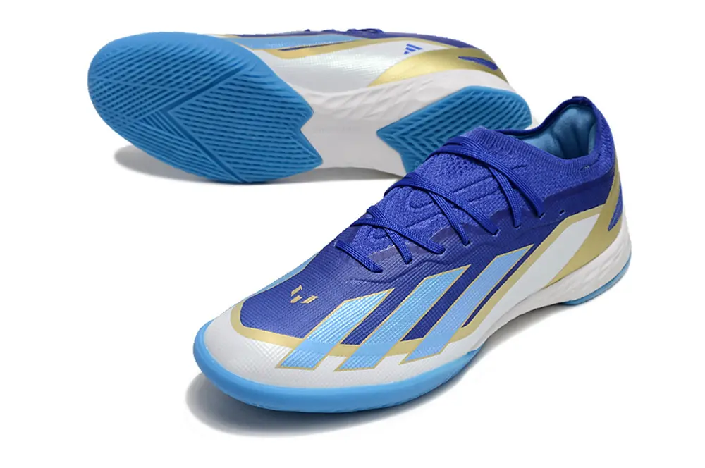 Adidas X Crazyfast.1 IC - Blue/Electric Blue/Sunny Gold