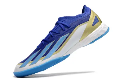 Adidas X Crazyfast.1 IC - Blue/Electric Blue/Sunny Gold