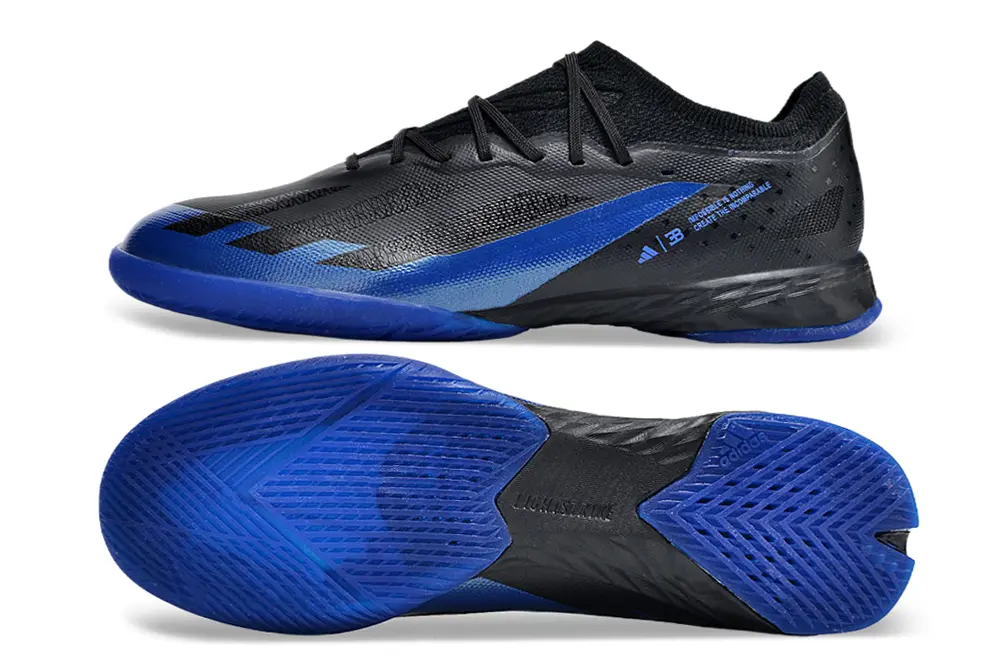 Bugatti x Adidas X Crazyfast.1 IC - Black/Midnight Blue/Electric Blue