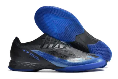 Bugatti x Adidas X Crazyfast.1 IC - Black/Midnight Blue/Electric Blue