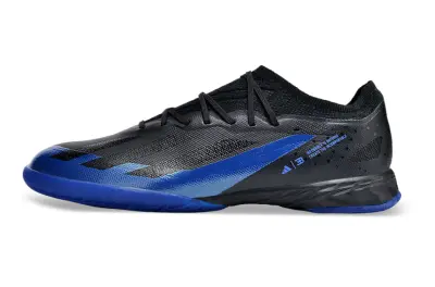 Bugatti x Adidas X Crazyfast.1 IC - Black/Midnight Blue/Electric Blue