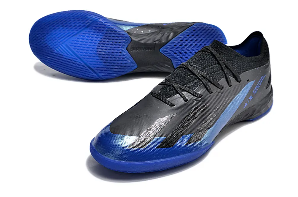 Bugatti x Adidas X Crazyfast.1 IC - Black/Midnight Blue/Electric Blue