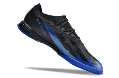 Bugatti x Adidas X Crazyfast.1 IC - Black/Midnight Blue/Electric Blue