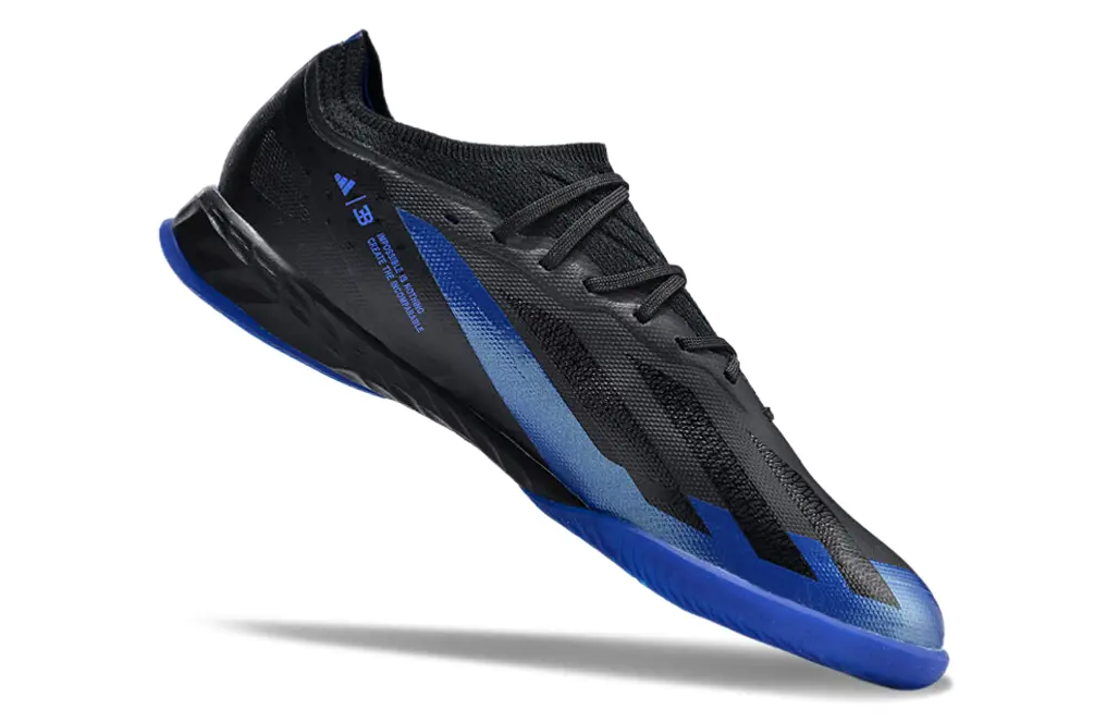 Bugatti x Adidas X Crazyfast.1 IC - Black/Midnight Blue/Electric Blue