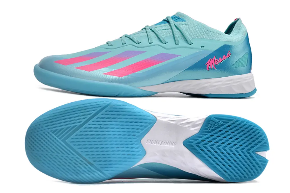 Adidas X Crazyfast.1 IC - Aqua/Neon Pink/White