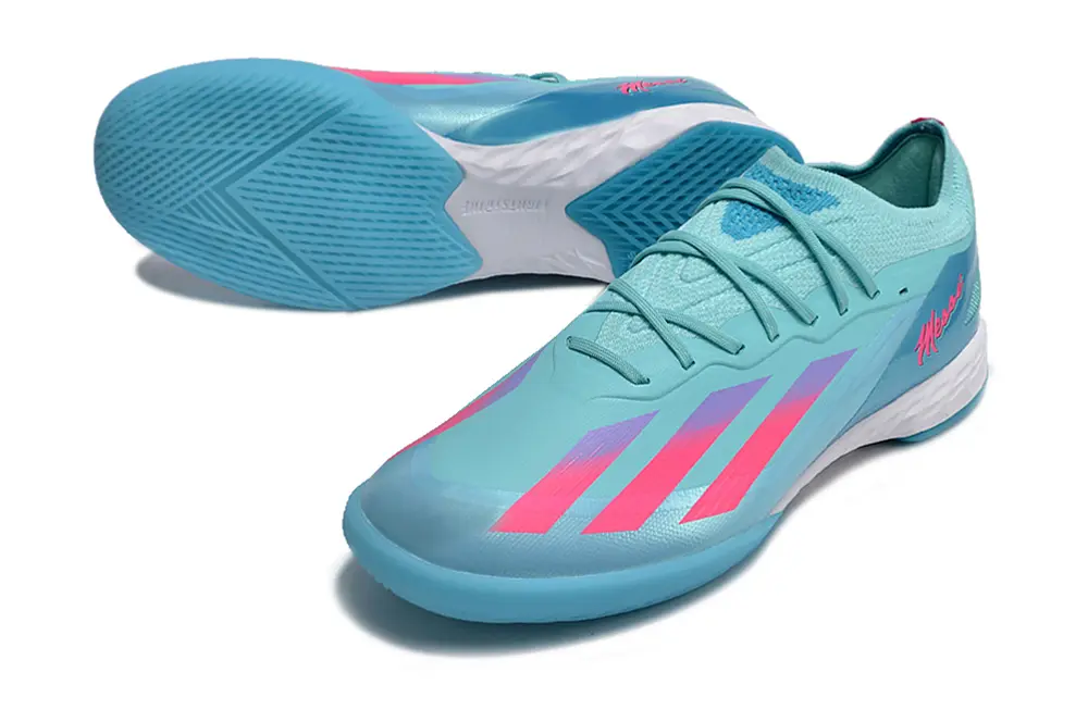 Adidas X Crazyfast.1 IC - Aqua/Neon Pink/White