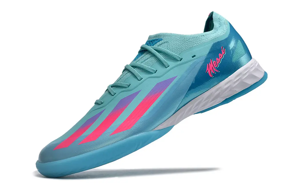 Adidas X Crazyfast.1 IC - Aqua/Neon Pink/White