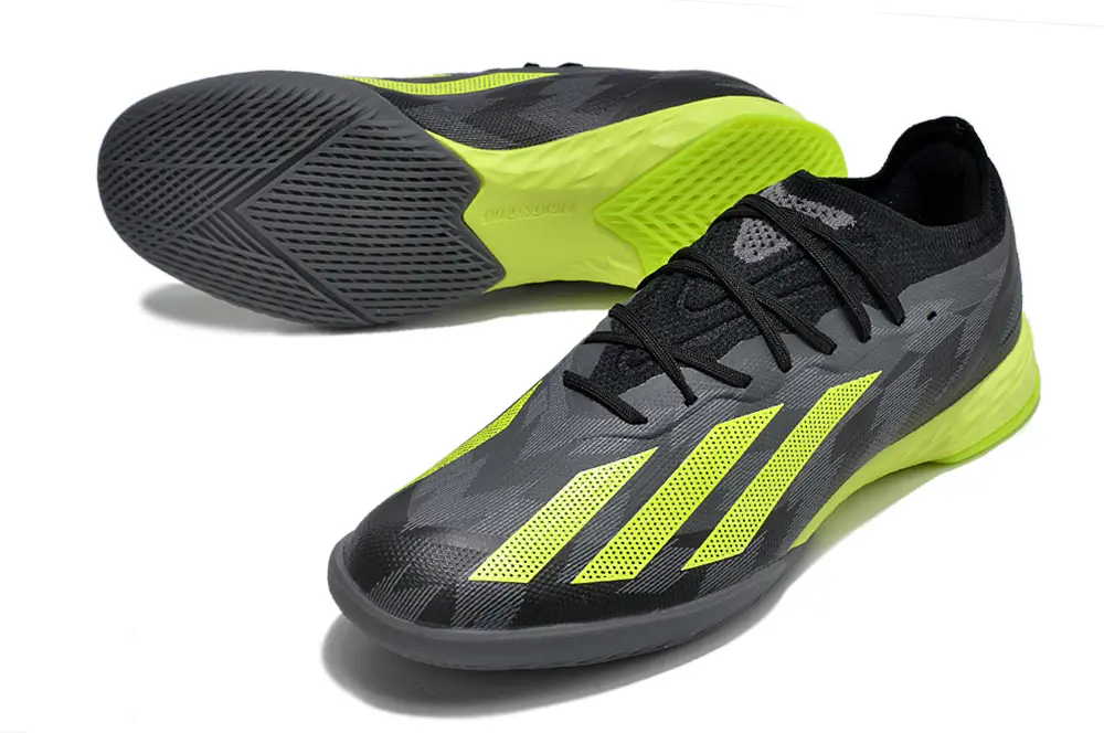 Adidas X Crazyfast.1 IC - Black/Electric Green/Carbon Grey