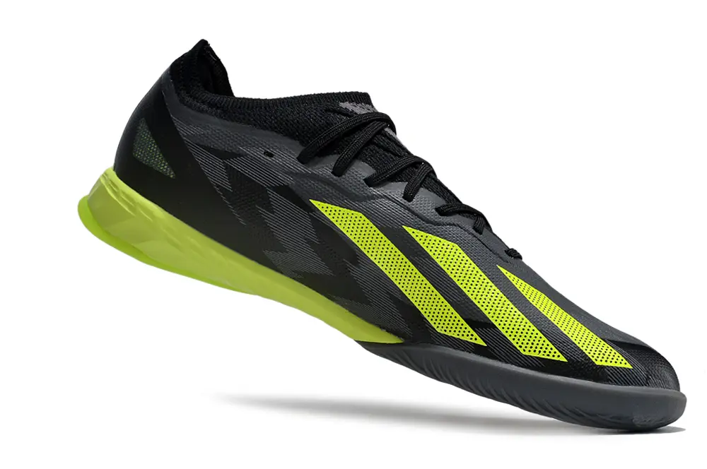 Adidas X Crazyfast.1 IC - Black/Electric Green/Carbon Grey